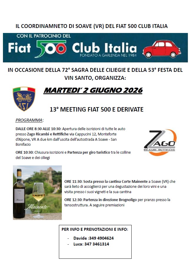 Coord Soave - Fiat 500 Club Italia