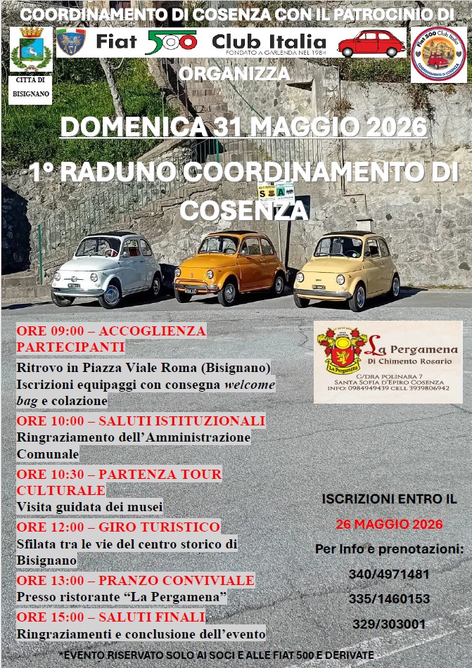 Coord Cosenza - Fiat 500 Club Italia