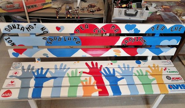 Pisa, in lavorazione la Panchina del Donatore