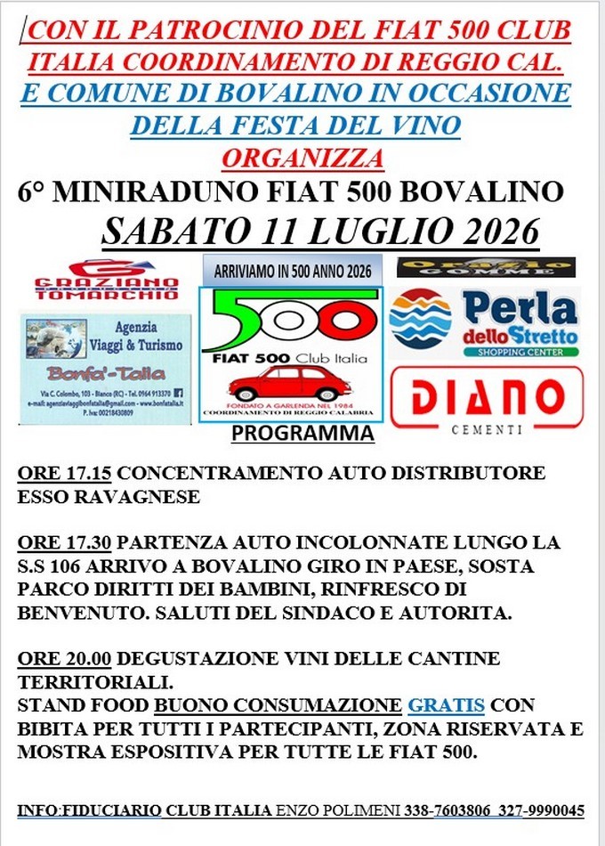 Coord Reggio Calabria - Fiat 500 Club Italia