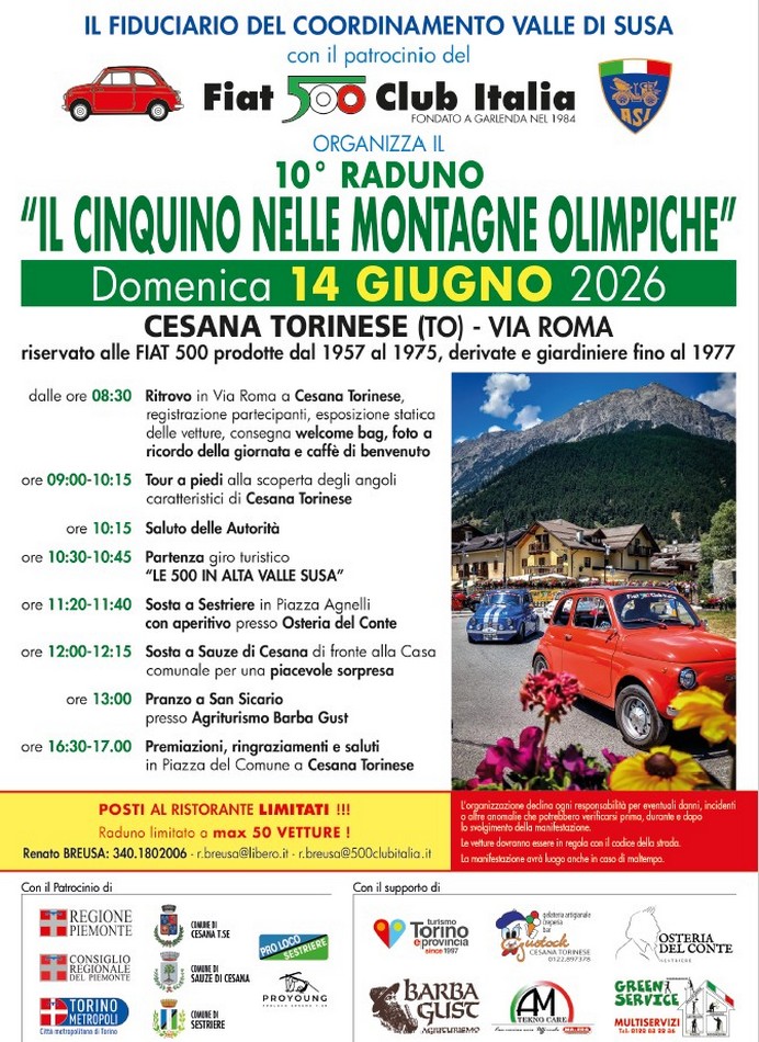 Coord Valle di Susa - Fiat 500 Club Italia
