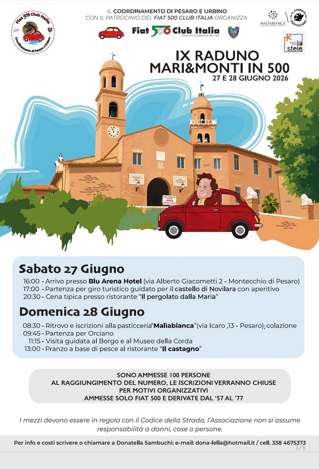 Coord Pesaro e Urbino - Fiat 500 Club Italia