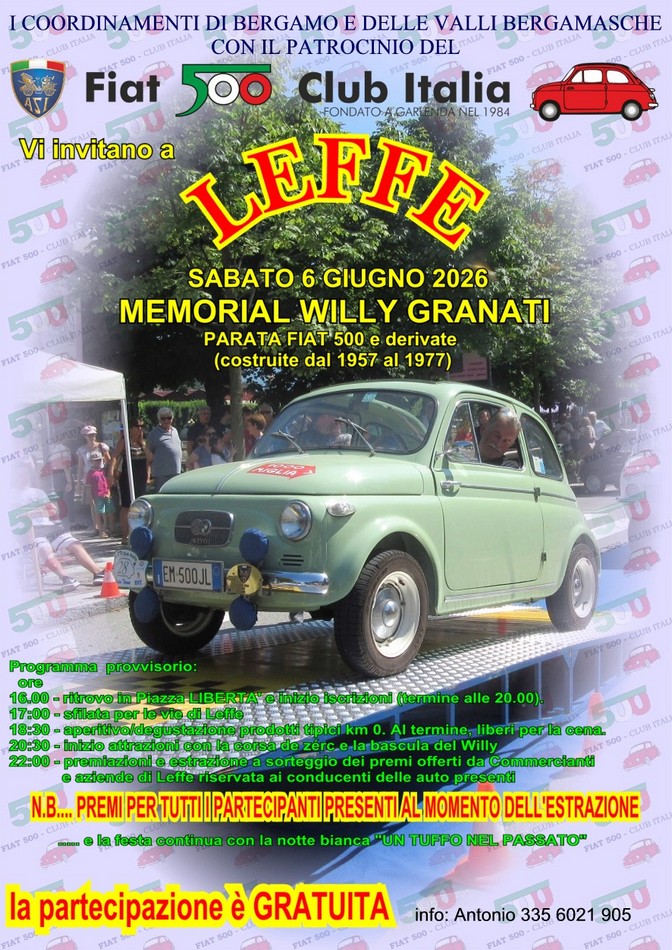 Coord Valli Bergamasche - Fiat 500 Club Italia