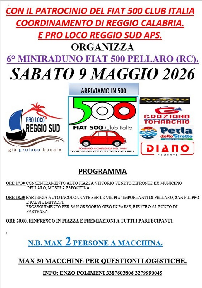 Coord Reggio Calabria - Fiat 500 Club Italia