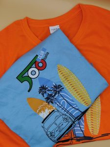 T-Shirt Uomo Stampa Surf 500 Club Italia