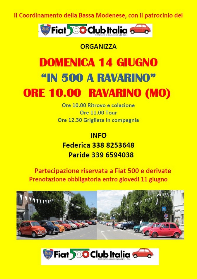 Coord Bassa Modenese - Fiat 500 Club Italia