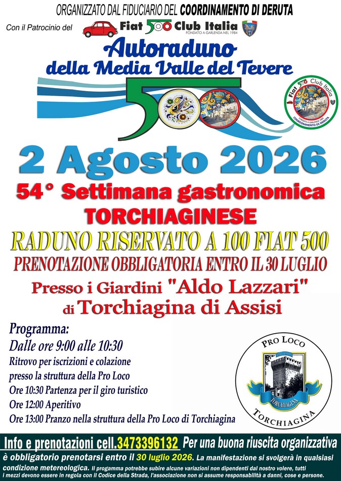 Coord Deruta - Fiat 500 Club Italia
